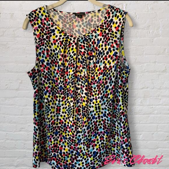 Tahari Women's Sleeveless Summer Career Top Size M - Picture 1 of 7